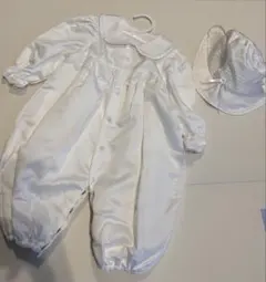 日本製　2wayホワイトサテンセレモニードレス