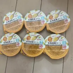 【6個】　ピジョン ベビーフード うらごし　北海道産コーン とうもろこし　離乳食