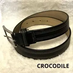 クロコダイル　CROCODILE 　ベルト　ブラック　メンズのサムネイル