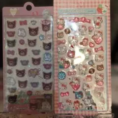 サンリオ　クロミ・キティドロップシール2枚セット【クロミ公式認定商品】