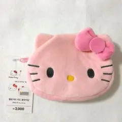 ●新品 韓国ダイソー ハローキティー小銭入れ ピンク