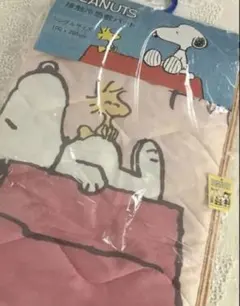 新品PEANUTS スヌーピー　冷感敷パッド シングル100×205cm ピンクのサムネイル