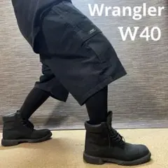 Wrangler カーゴショートパンツ ブラック　W40 古着　Y2Kのサムネイル