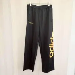 アディダス ジャージパンツ スポーツウェア トレーニングウェア 黒 ゴールド L