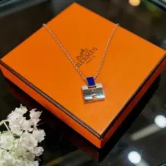 HERMÈS OKelly オーケリーPM ネックレス ディープブルー - メルカリ