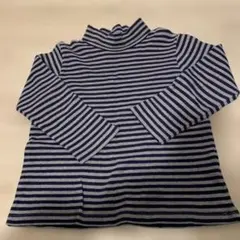 無印良品　ハイネック 長袖カットソー 110