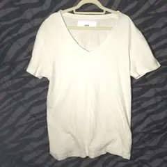 AKM Contemporary Vネック 半袖 Tシャツ ホワイト Lサイズのサムネイル