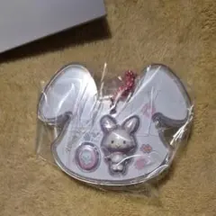 うさぎ型キーホルダー ストラップ付き