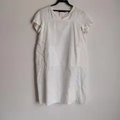 美品‪☆MaxMara WEEKEND 半袖 リネントップス チュニック 白のサムネイル