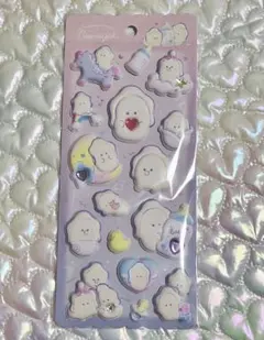 つぶらな瞳のぷくぷくシール　なまがき