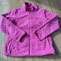 ユニクロ　 水玉模様 フリースジャケット　140