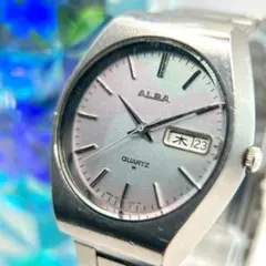 不動　SEIKO セイコーアルバ　メンズ腕時計クォーツ　デイデイト　ヴィンテージのサムネイル