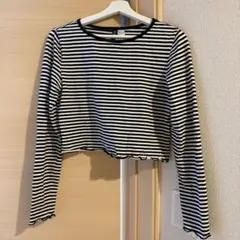 H&M ボーダーtシャツ