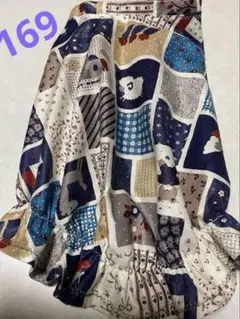 ハンドメイド犬服　ワンピース　Mサイズ　バルーン　パッチ風