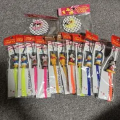 ディズニー　ミッキー　ミニー　ドナルド　プーさん　ストラップホルダー13点