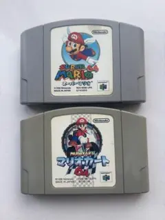 【2本セット】ニンテンドー64 ソフト マリオ64 マリオカート64