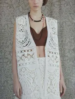 【美品】ameri MEDI SHELL MOTIF CROCHET KNIT