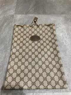 オールド　ヴィンテージ　GUCCI グッチ　巾着　ポーチ　ハンドバッグ