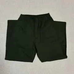 ユニクロ ストレッチイージーアンクルパンツ ダークグリーン S