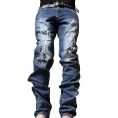 Ezwik Y2K Paint Washed Baggy Denim opium - メルカリ
