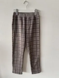 チェック柄 ロングパンツ