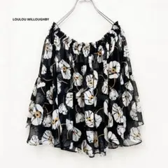 定価2.31万 ルルウィルビー ポピープリントブラウス 2way オフショルダーのサムネイル
