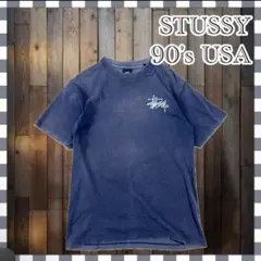 黒タグ80s/USA製】ステューシー ボウリングピンプリント Tシャツ L