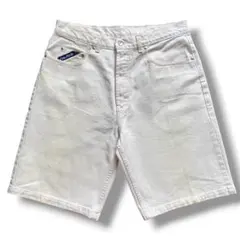 nautica ノーティカ ホワイトデニムハーフパンツ カナダ製 90s W36のサムネイル