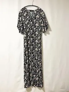 JEANASIS フラワープリント マキシワンピース　フリーサイズ