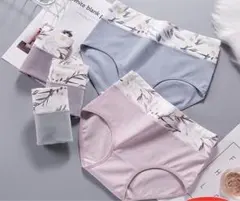 新品Mサイズ 花柄 レディースショーツ高通気性と伸縮性 深ばき4枚セット
