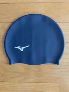 MIZUNO スイムキャップ シリコン　ネイビー　水泳　競泳　フリーサイズ