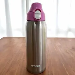 TIGER ステンレス水筒 シルバー/ピンクのサムネイル