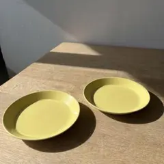 イッタラ iittala 廃盤色 希少 オリーブグリーン プレート 2枚セット
