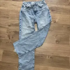 ZARA ストレートデニム ライトブルー EUR 36