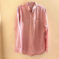 UNIQLO☆ピンク ボタンダウンシャツ Lサイズのサムネイル