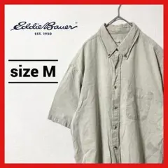 90s 古着 エディーバウアー 半袖BDシャツ オーバーサイズ トップス M
