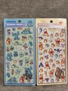 ボンボンドロップシールセット モンスターズ・インク & くまのプーさん