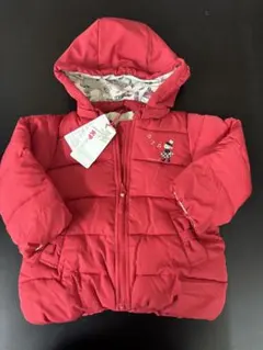 KPフード取り外し付き中綿コート100センチ