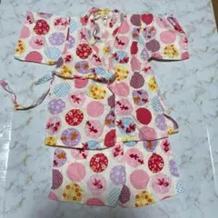 即発送　女の子　甚平　90size  きんぎょ　金魚　和柄　夏　祭り　女の子甚平