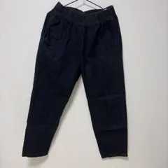 GU ダークブルー イージーパンツ　バルーン　デニム　M