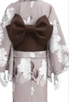 GRL＊浴衣 帯セット くすみカラー 花柄のサムネイル