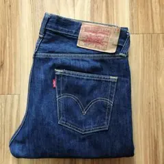Levi's プレミアム 501 ビッグE レザーパッチ 濃紺 W33 - メルカリ