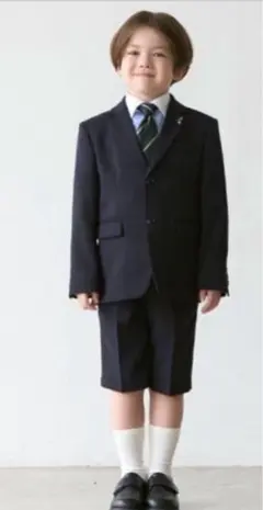 petit mainネイビー フォーマルスーツ 110cm 男の子　未使用