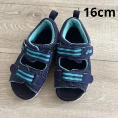 asics ベビーサンダル ネイビー/ターコイズ