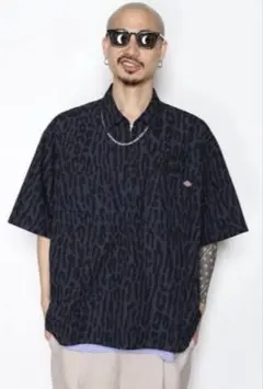 【最終値下げ】WACKOMARIA DICKIES 半袖シャツ ハーフジップ　黒