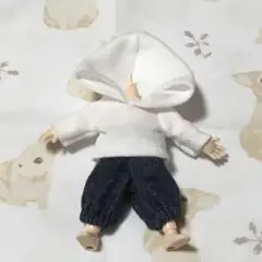 オビツ11 服 ハンドメイド 上下 セット (白) 即購入OK