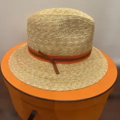 エルメス HERMES ストローハット 麦わら帽子 サイズ58 - メルカリ