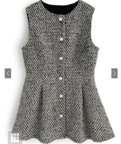 GRL ツイードペプラムベスト[pm489] 美品