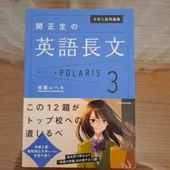 大学入試問題集 関正生の英語長文ポラリス[3 発展レベル]のサムネイル
