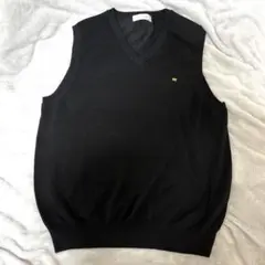 Golden Bear ブラック ニットベスト　薄手